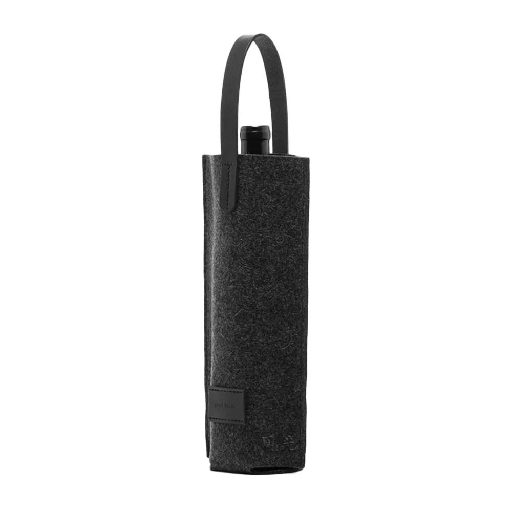 

Home Storage Simple Storage Bag Red Wine Pouch Felt Bag Bottle Carrier Wine Storage Bag чорний