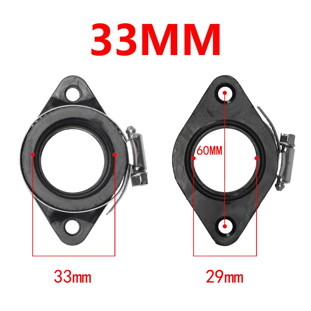 Carburetor Rubber Adapter Inlet Intake Pipe For MIKUNI VM24 OKO KOSO KEIHIN PWK PE24 26 28 21mm 24mm 26mm 28mm 30mm 32mm 34mm