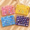 Animal Theme Mechanical Keyboard Clear Key Sounds Candy Color Keycap Keychain  Office Use