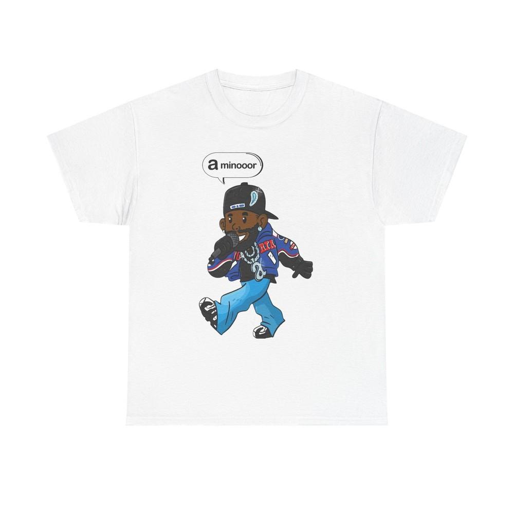 Футболка Кендрик Ламар Ретро Кали Мультяшная Забавная Унисекс Плотный Хлопок Унисекс Футболка S