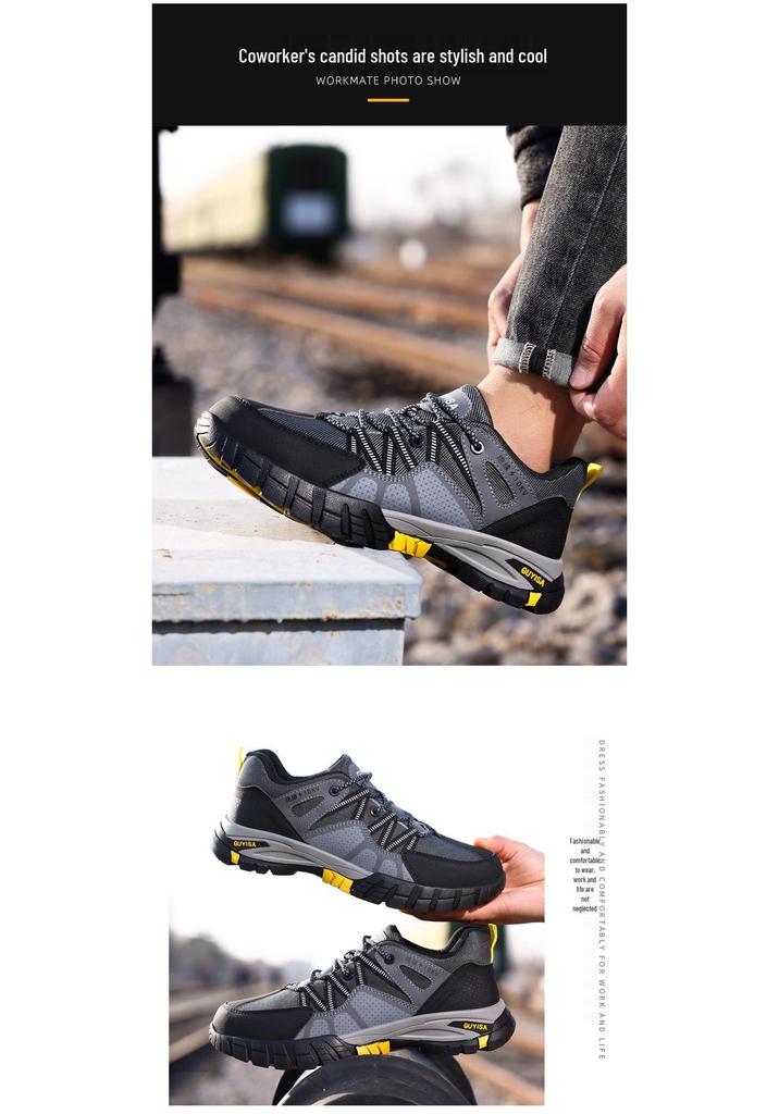 Insulated 10KV Electrician Shoes, Anti-Smash & Anti-Puncture, Fiberglass Toe, Wear-Resistant, Comfortable Protective Safety Shoes for Men.
