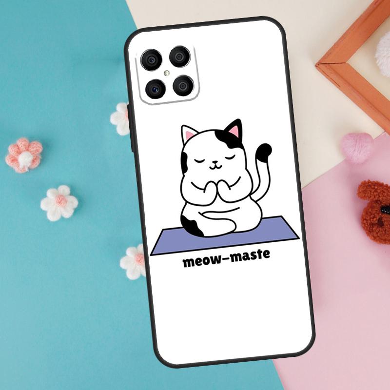 

Funny yoga cat Case For Honor Magic 7 5 6 Lite Pro Honor X8b X9b X9a X8a X8 X9 X9c 50 70 90 200 Lite Cover Honor X8 5G