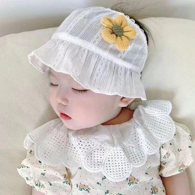 Sommer Sonnenhut für Baby Mädchen: Dünn, sonnenschützend und fontanellenbedeckend für Neugeborene