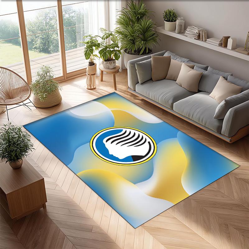 Tappeto Morbido per Pavimento Antiscivolo con Motivo Calcio Atalanta FC Tappeto per Interni Tappetino Decorazione Sportiva per Camera da Letto