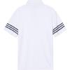 Adidas Striped Fashion Quick-Dry Polo Shirt Men Tops White IU4359