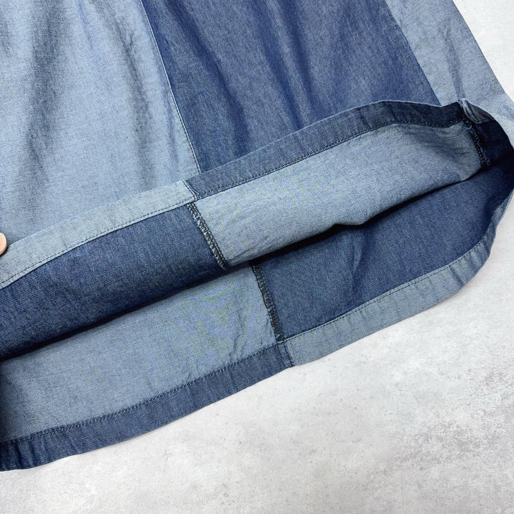 Johnature Japanese Patchwork Denim Retro Versatile Elasticated Waist Drawstring Patchwork Summer Thin Women Pants