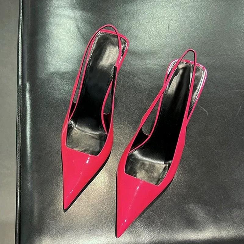 Eilyken New Sexy Slingbacks Woman Pumps Sandals Street Style Elegant Pointed Toe Thin High Heels Party Prom Female Shoes
