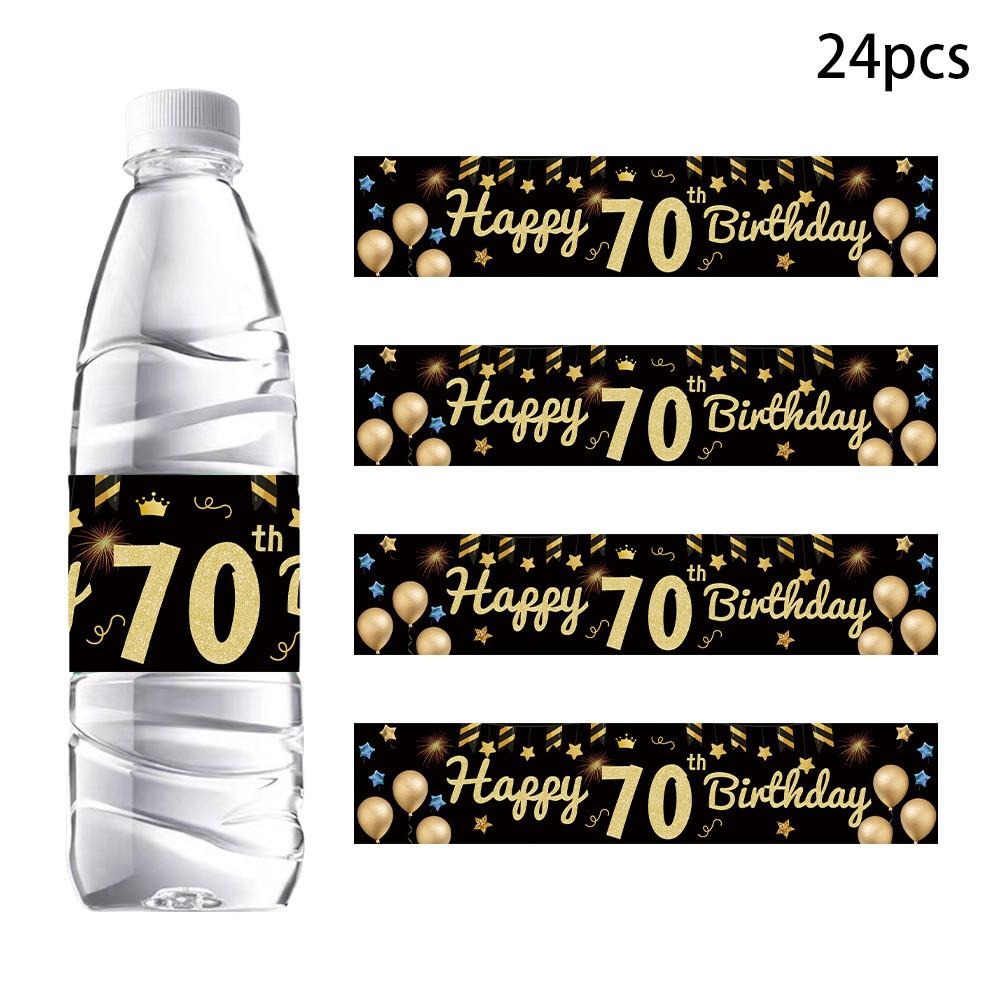Gold Bottle Black Stickers Kit Age Milestone Celebrations And Halloween Decor