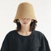 Fashion Solid Color Straw Hat for Women Summer Wide Brim Sun Visors Travel Beach Basin Cap Girls Female Vintage Foldable Hat