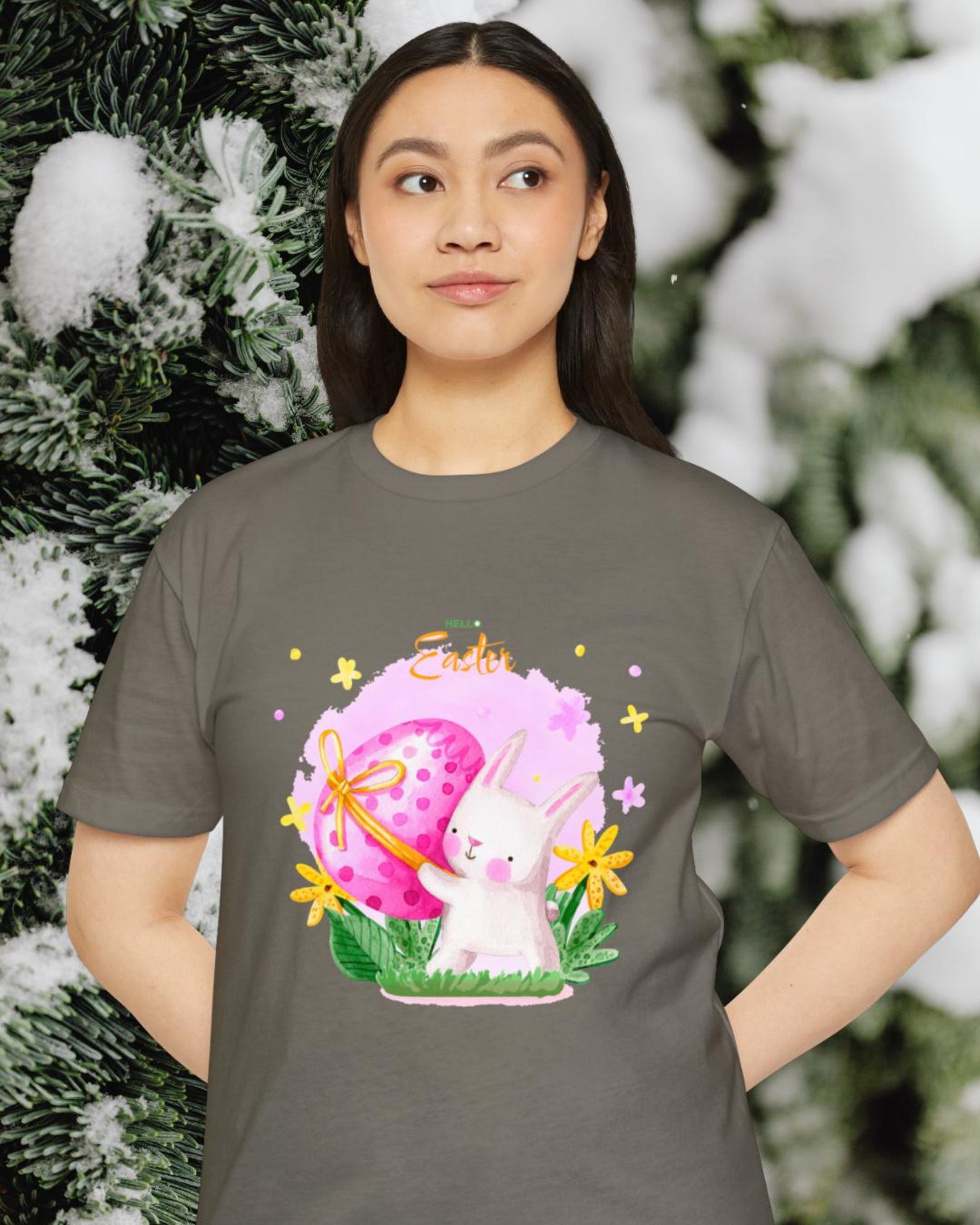 Easter Bunny Graphic Tee: Spring Celebration Unisex T-Shirt XL