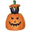 Self-inflating Halloween Decoration Halloween Pumpkin, Incl LEDs Outdoor Weatherproof, 76 X 64 X 115cm, Orange