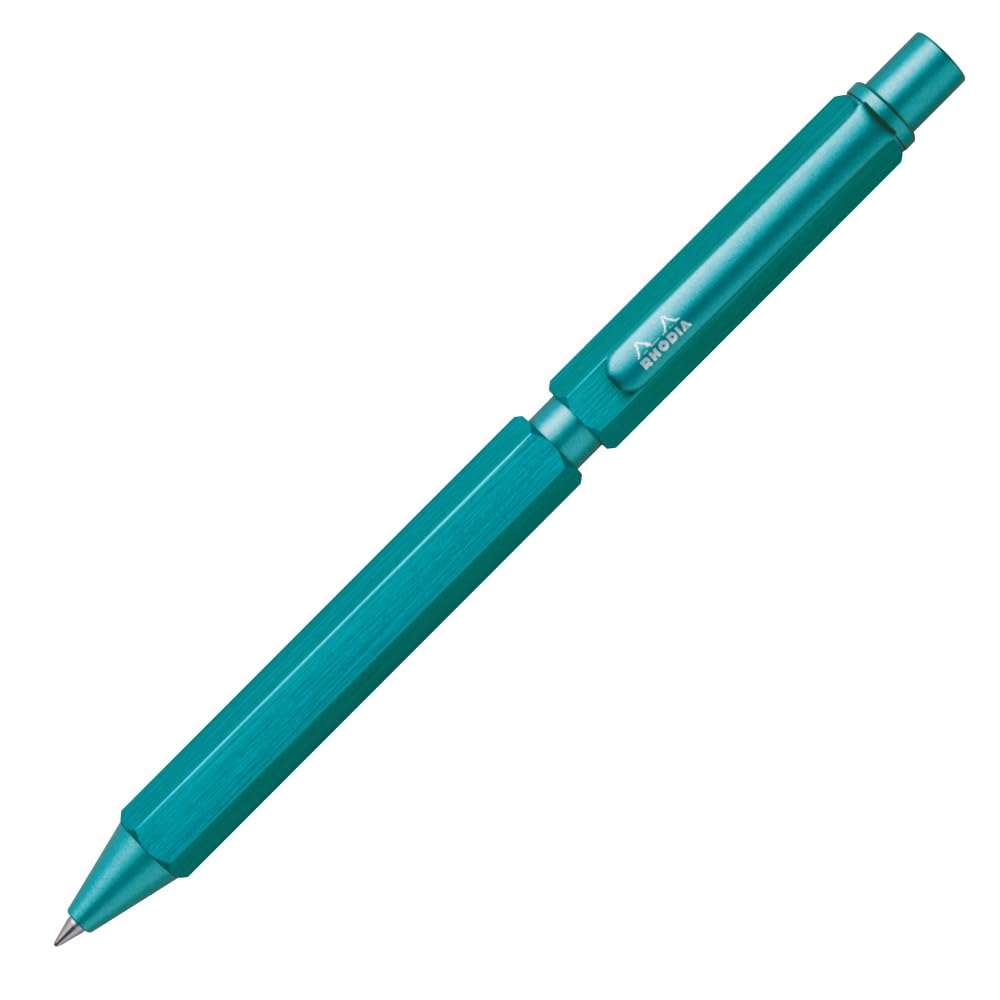Rhodia Limited Edition Ballpoint Pen 2 Black Mechanical Pencil Aluminum Hairline Rotary Limited Edition RHODIA SCRIPT cf9320 Multi-Function Pen,