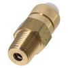 2pcs Replacement 1/4" Thermal Release Valve NPT Gold Thermal Relief Valve Brass Temperature Control Valve Pressure Washer Pump