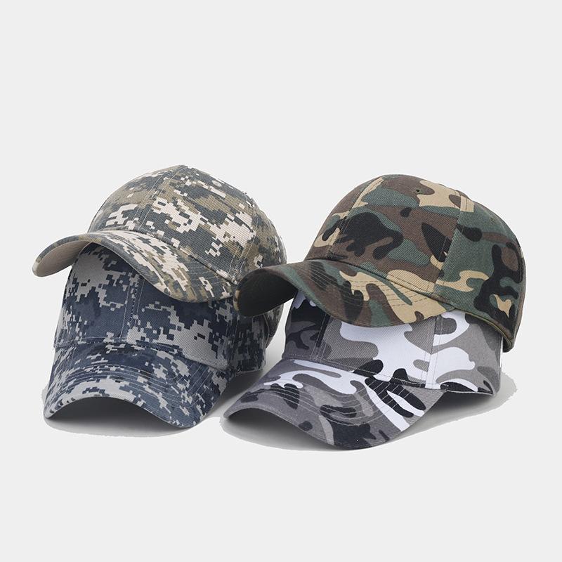 Hot Sale Outdoor Camouflage Military Training Camping Sports Sunscreen Shade Cap Men's and Women's Personalized Baseball Cap Tide