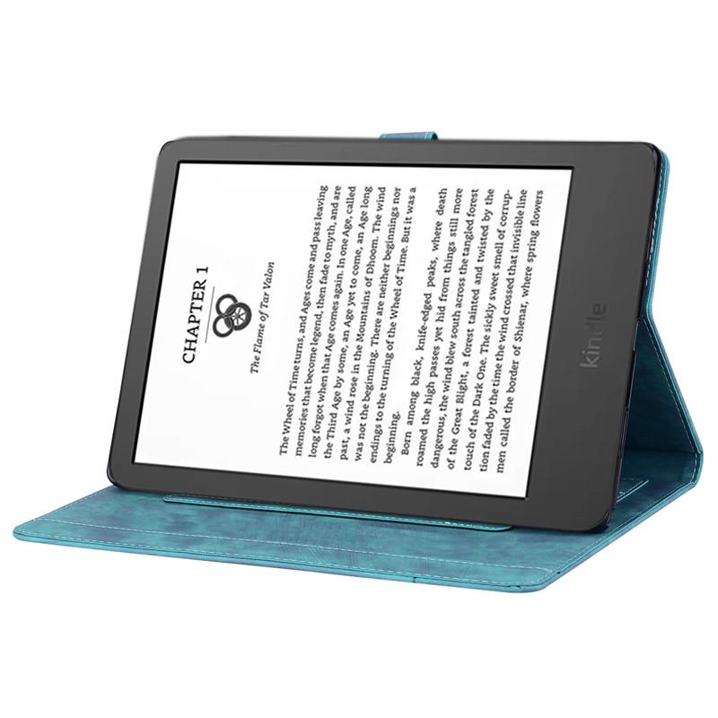 Pouzdro na tablet Capa pro Kindle 11. generace 2022 Pouzdro 6" Emboss 3D Flower Cat Wallet Obal na Ebook Funda Kindle 2022 Pouzdro 6 palců C2V2L3