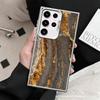 Gold Granite Marble Pattern Shockproof Phone Case for Samsung Galaxy S26 Edge S25 Ultra S24 FE S23 Plus S21 Cover Anti Fall Fund