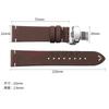 18mm 20mm 22mm Stitching Cowhide PU Strap for Seiko for Omega Vintage Calfskin Watchband Butterfly Buckle for Men Wrist Bracelet