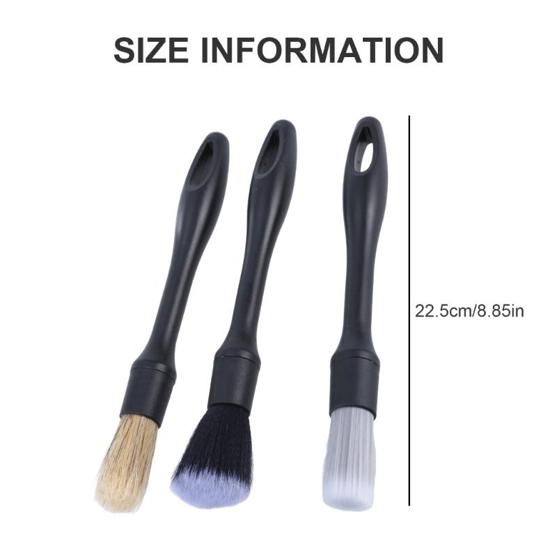 3Piece Professional Paint Brush Set For Wall Trim, Window Edges And Narrow Area
