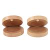 1 Pair of Wooden Castanets Kids Education Wood Finger Clappers Percussion Musical Instruments
