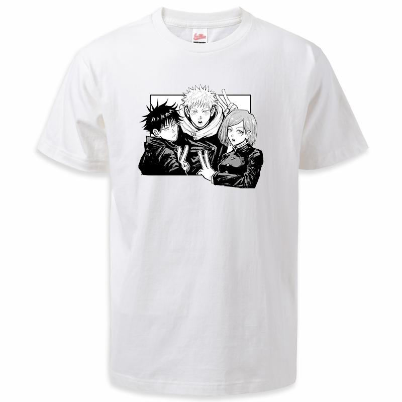Hot Anime Summer Jujutsu Kaisen T-skjorter Menn Dame Gojo Satoru Grafisk Streetwear Hip Hop Unisex T-skjorter Rundhalset t-skjorte
