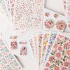 Clay Water Transfer Paper for DIY Clay Earring Jewelry, Floral Clay Transfer Sheet Flower Paper for Pottery Enamel Decal