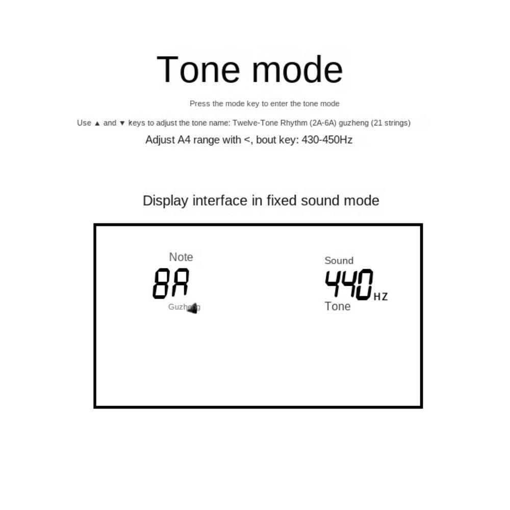 3 Modes Metronome Tone Generator Built-In Microphone Electronic Metronome  Musical Instrument
