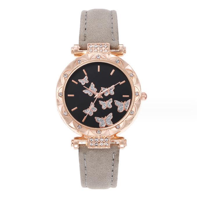 5-Piece Women’s Butterfly Quartz Wristwatch Jewelry Set - New Style Fashion Watches