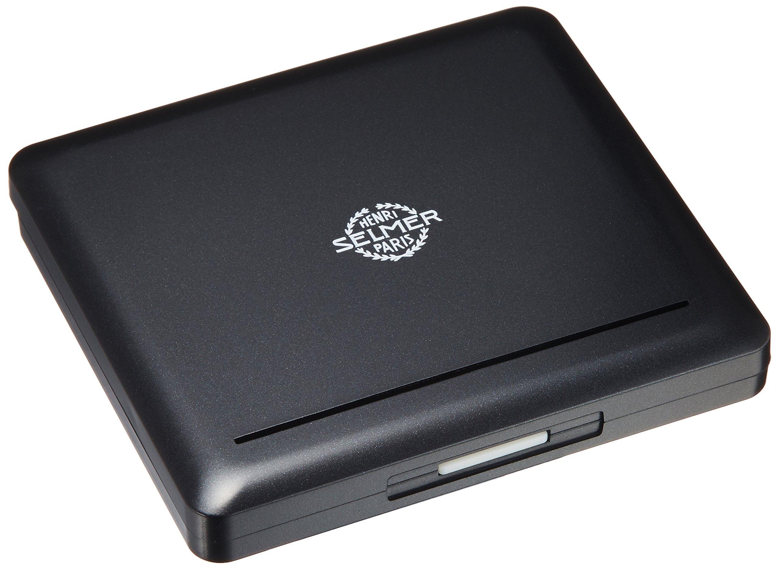 

Футляр для тростей Nonaka Boeki Nonaka Plastic для тенор-саксофона и бас-кларнета, логотип Selmer, вмещает 10 тростей, цвет: черный