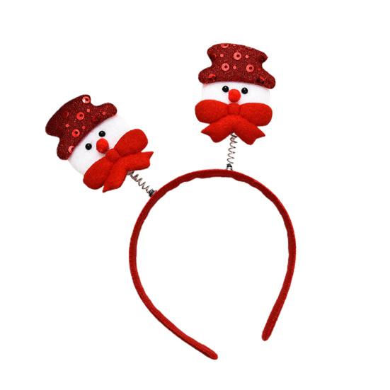 Aro para el pelo, decoración de astas, tocado elástico, decoración de astas de Papá Noel, aro para el pelo, accesorios para el cabello