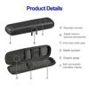 Estojo Preto Rígido para Canetas Estilo Minimalista Estojo para Lápis Estojo de Malha para Fones de Ouvido Organizador de Pincéis de Maquiagem Estojo com Zíper para Lápis Material Escolar