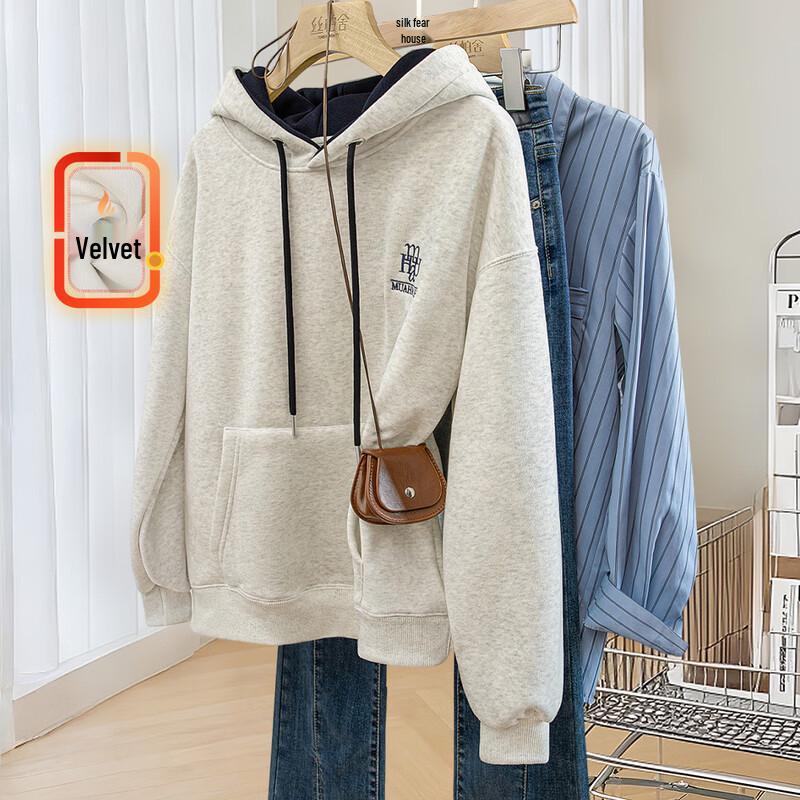 

Sipaishe Women s Color-Block Collegiate Hooded Sweatshirt One Size