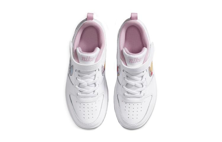 Nike Low 2 SE Floral Slip Resistant Cushioning Low Top Kids' Skateboarding Shoes White Pink Children Aged 3 7 Years Old CZ6613-100