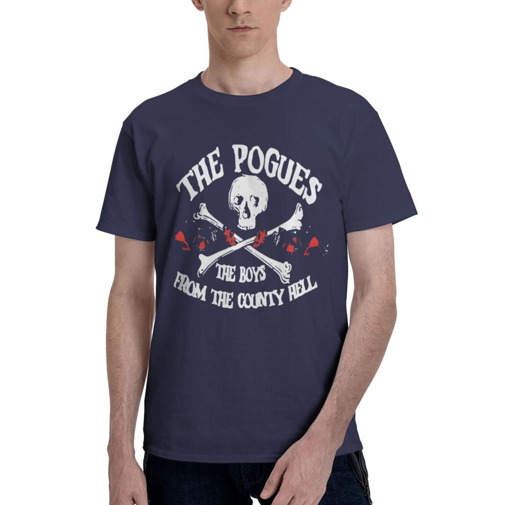 Music The Pogues Punk Band Merchandise 100 Cotton Casual Breathable Confortable Summer Football Shirts 2025 T Shirt Men