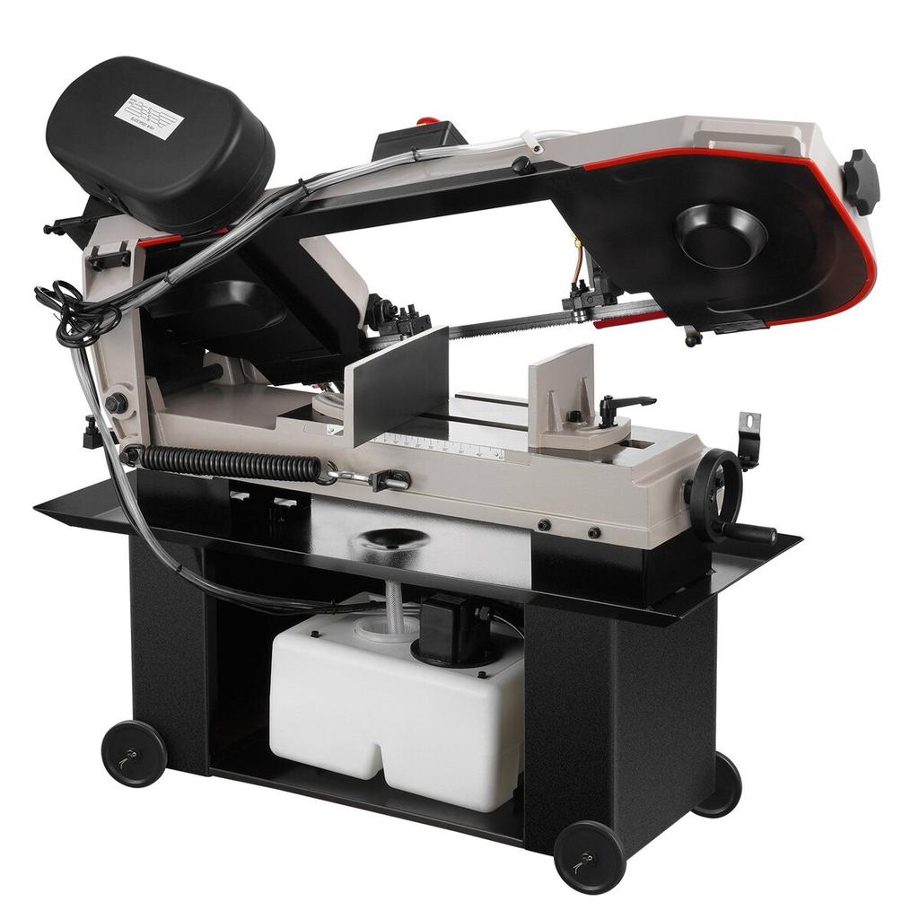 Metal Horizontal Band Saw 1.1 KW, 7 X 12 In Cutting Capacity 4 Speeds Variable Speed Bandsaw 220V Horizontal & Vertical Cutting for Multiple Metal
