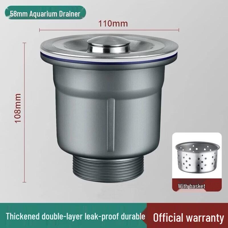 

Kitchen Sink Drain Pipe and Strainer Set