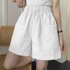 2026 Women's Summer Cotton Wide-Leg Cargo Shorts - Casual, Loose, Versatile Sports Pants