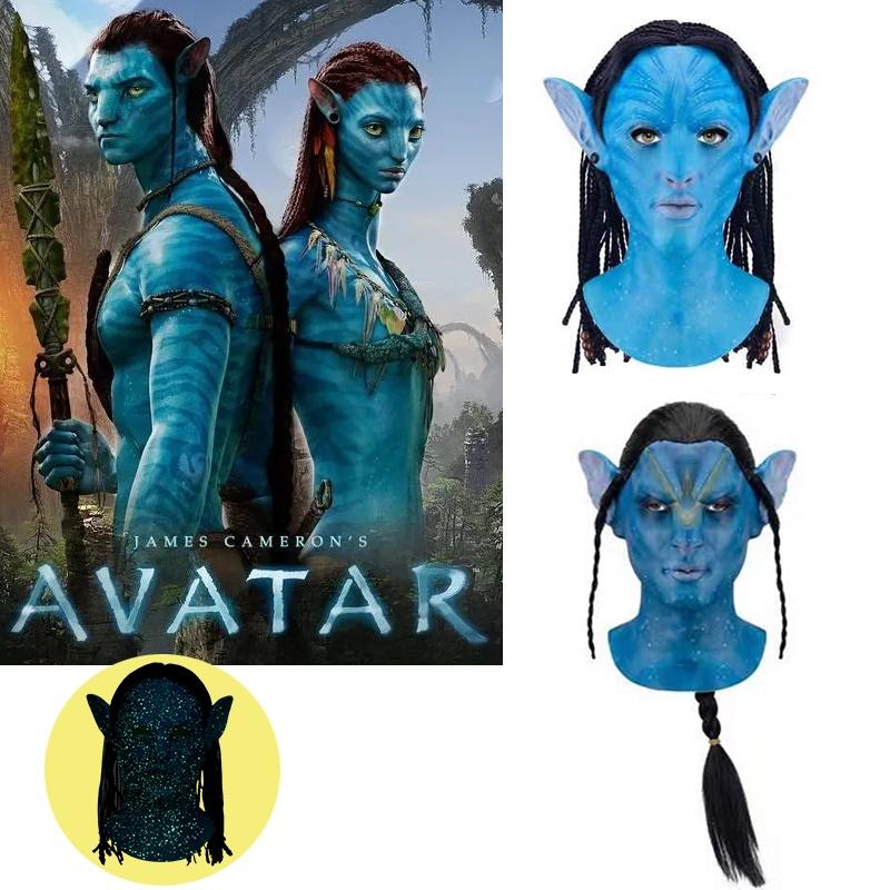 Leuchtende Avatar-Kopfbedeckung Halloween-Maske Perfekt für Cosplay und Karneval