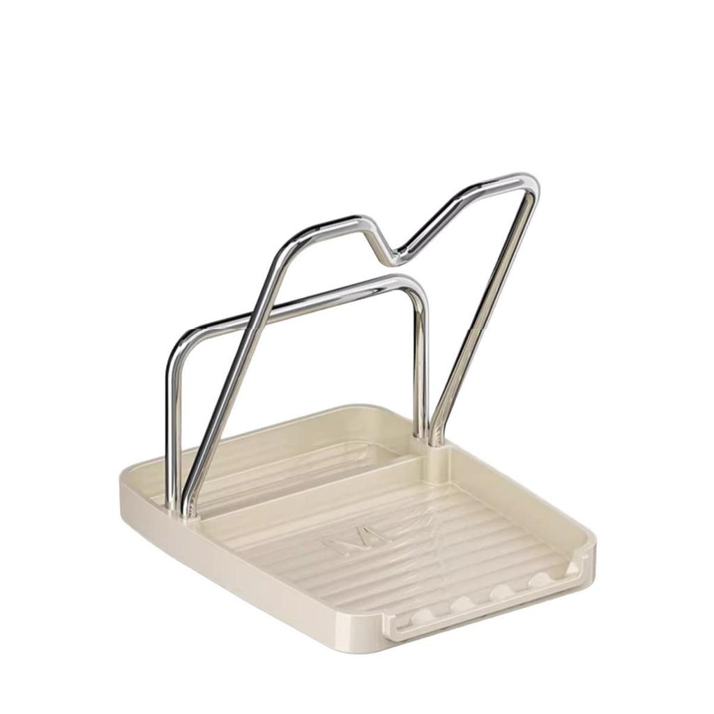 New User Exclusive: Multifunctional Pot Lid & Utensil Holder with Draining Tray – 0.5 Shipping