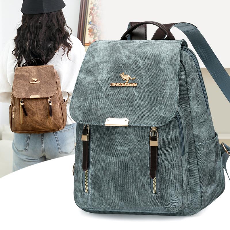 Schoolbag Backpack New Vintage 1011 Fashion Leisure Student School Bag Outdoor Travel Lightweight Simple Women's Backpack