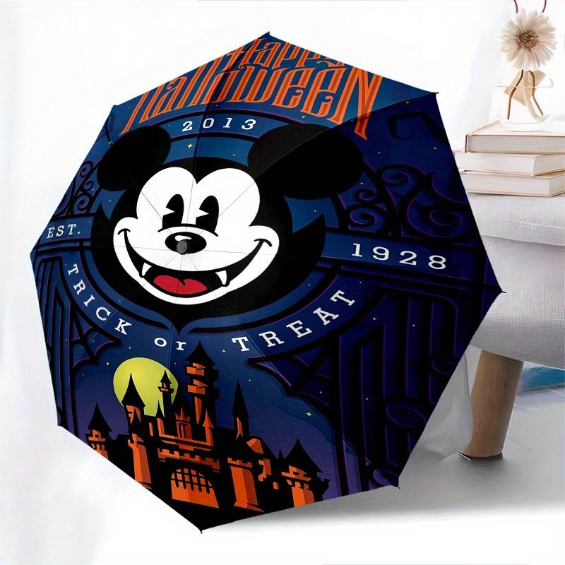 

Halloween Theme Mickey Cartoon Umbrella, Portable 3-Fold Compact Umbrella, Suitable for Camping, Hiking and Travel, Ideal Easter Birthday Gi