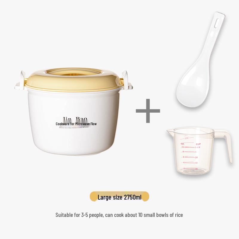 Microwave Rice Cooker and Steamer Lunch Box Set with Noodle Bowl and Utensils