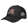 250 Years American Anniversary Merch Mesh Foam Trucker Hat Summer Cooling  Meshback Snapback Cap Sturdy Adjustbale