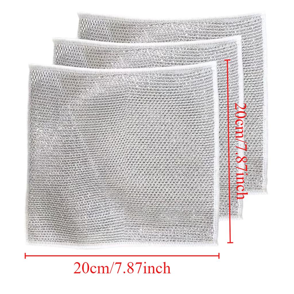 Household Magic Cleaning Cloth, Home Cleaning Rags, Thicken Kitchen Dish Pot Washdishing Cloths Non-Stick Towel Clean Tools
