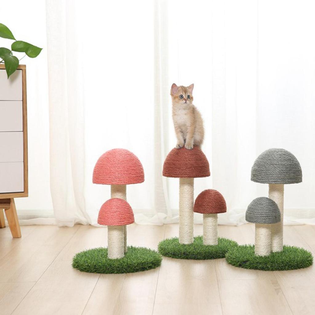 Mushroom post for scratching Sisal Cat Scratcher Domestic Cats Toy Gifts