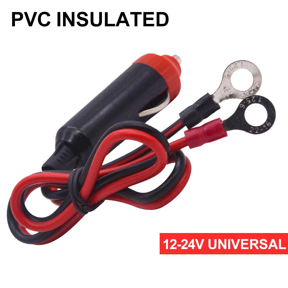 1/2/3/4/5/6/8/10PCS 12V Car Power Supply Inverter Wire Convenient Male Plug Car Cigarette Lighter Plug Cable Socket 50cm Long