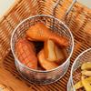 Reusable French Fry Basket Stainless Steel Frying Basket Portable Strainers  Kitchen Frying Tools