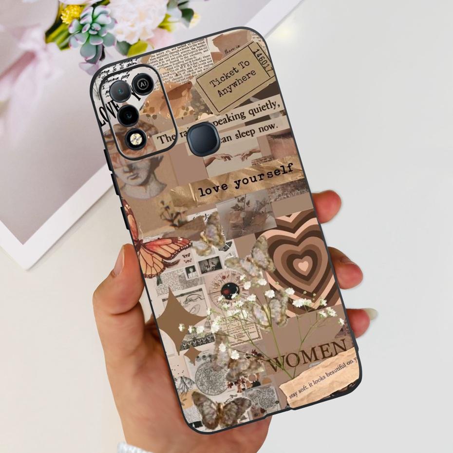 For Infinix Hot 10 Play X688C X688D Phone Case Cute Design Soft Silicone Back Cover For Infinix Hot 10 X682 Hot10 10 Lite X657B
