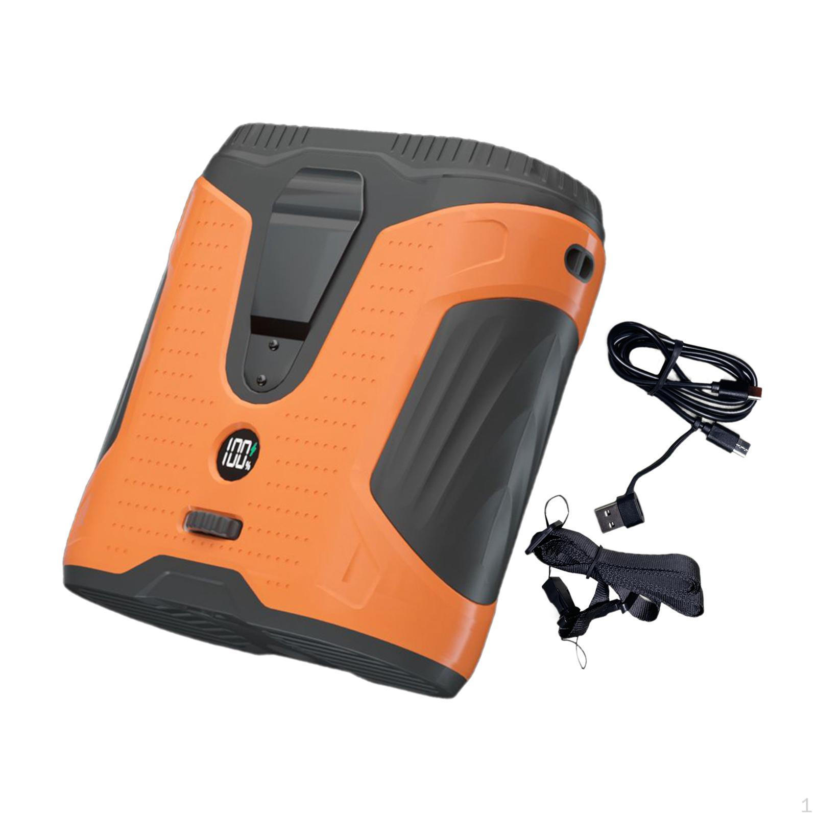 

Hanging Neck Fan Portable Waist Clip on Accessories Cooler Wearable Belt for Camping Orange