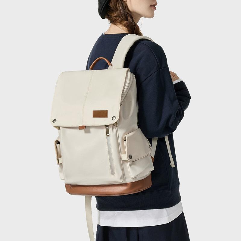 Modischer Color-Block Rucksack mit großem Fassungsvermögen 16 Zoll Laptop Tasche Outdoor Freizeit Unisex Rucksack
