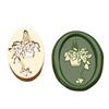 Plant Themed Seal Stamp Head Antique Embossed Sealing Stamp Head for Seal Envelope Invitation Decoration Scrapbooking